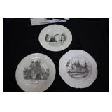 Lot - 3 local collector plates (Old Nassawango