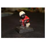 Black Americana cast iron paperweight "Boy