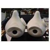 Pair Purple Martin plastic hanging bird houses