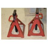 Pair NAPA 6 ton car jacks/stands