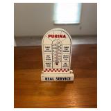 Wooden Purina thermometer 1953 Purina