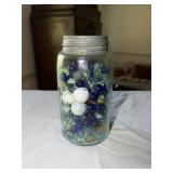 Aqua mason jar patented Nov 30 1858