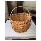Split oak handled basket