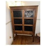 Antique 12 tin jelly cupboard (doors are not