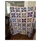 Homemade quilt topper 68 X 66 (has tears and