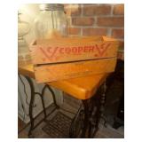 2 Cooper Brand Sharp wooden chesse boxes 13 X 5