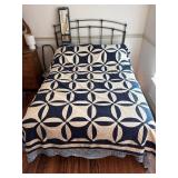 Handmade quilt (some staining and tears)