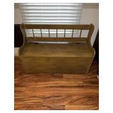 Wooden storage bench 42.5 X 16.5 X 29.25