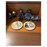 Lot of Amish figurines and 2