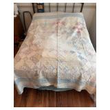Homemade quilt signed possibly Michelle Dagne