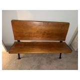 Childs folding school bench posiibly 19th century