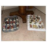 Lot of collectible Santa Claus figurines