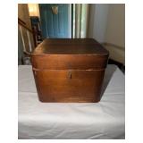 Wooden keepsake storage box 7.5 X 8.5 X 6