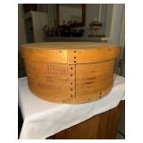 Wooden Vermont Cheddar Cheese box 15.75 diameter