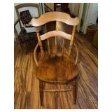 Antique poplar womens parlor style chair