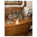 Fostoria punchbowl set with 12 cups and ladle