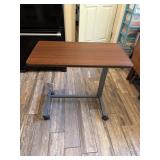 Overbed bedside table