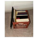 Milk crate of year books including West Virginia