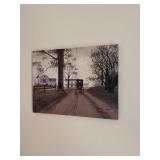 4 Pictures including an Amish carriage & farm,
