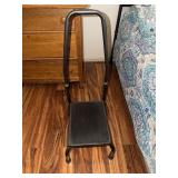 Step stool with hand rail