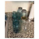Lot of canning jars including Atlas, Mason, 4