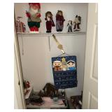 Contents of closet including