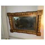 Gold framed wall mirror 32 X 22.25