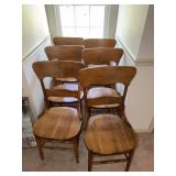 6 Bentwood dining chairs