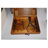 Brown & Sharpe machinists tool box with caliper