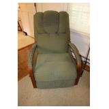 Upholstered rocker recliner