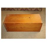Handmade wood block table 33' x 12.5' x 12.5'