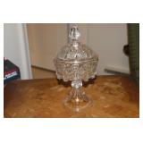 US Glass Alabama 9' compote with lid