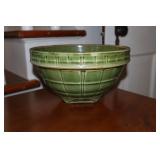 Green McCoy stoneware mixing bowl