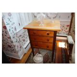 3 Drawer side table 20' x 20' x 29.5' (Top has