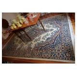 Oriental style blue and red rug 11' x 8'