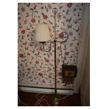 Brass floor lamp