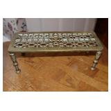 Reticulated brass fireplace trivet pot stand