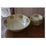 PSAA Bavaria hand painted salad dessert bowl set