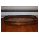Hammered copper planter 21' long