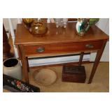 Mahogany Federal hall table with drawer 36' x 17'