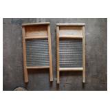 2 Wood and Glass washboards