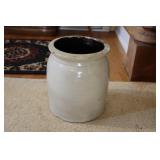 Unmarked salt glazed stoneware crock (has chip on