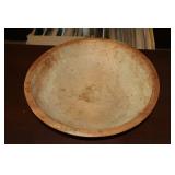 Wooden dough bowl