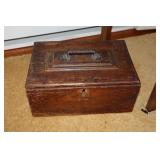 Oak letter or correspondence  box