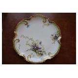 Old Abbey Limoges gold gilded floral violets