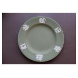 Wedgwood sage green jasperware plate