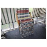 2 folding outdoor chairs 1 marked Telescope