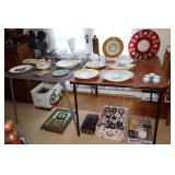 2 Folding card tables 33' x 27.5' Tall (contents