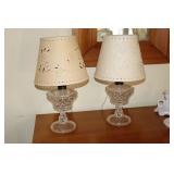 2 - Oil lamps converted to electric with paper