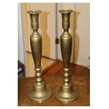 Pair 18.5' Brass Candlesticks